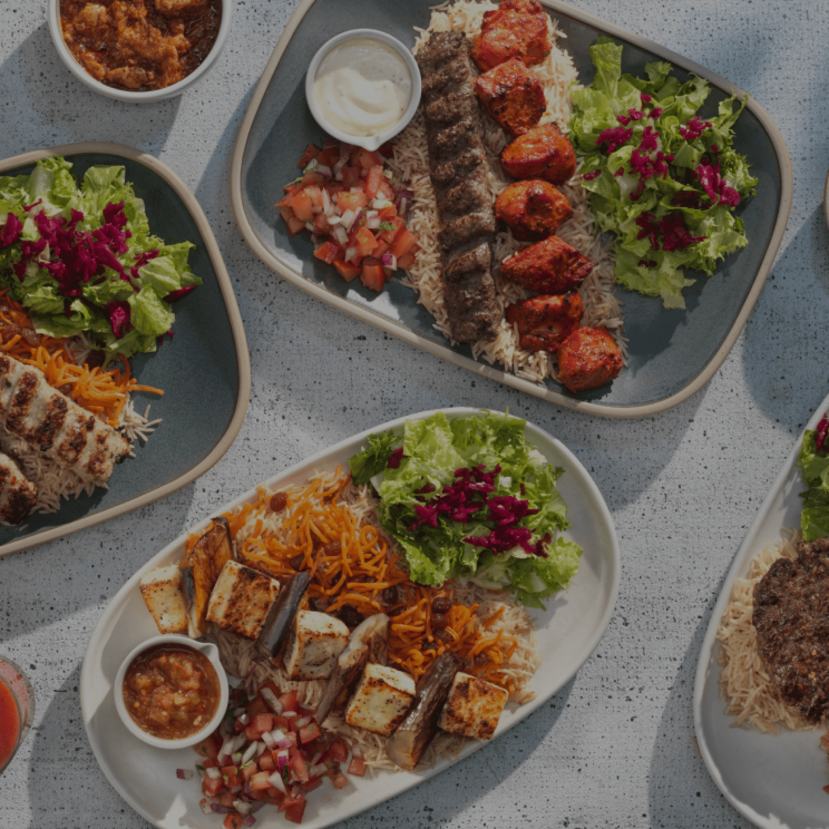 Fresh boxed lunch from Naan Kabob