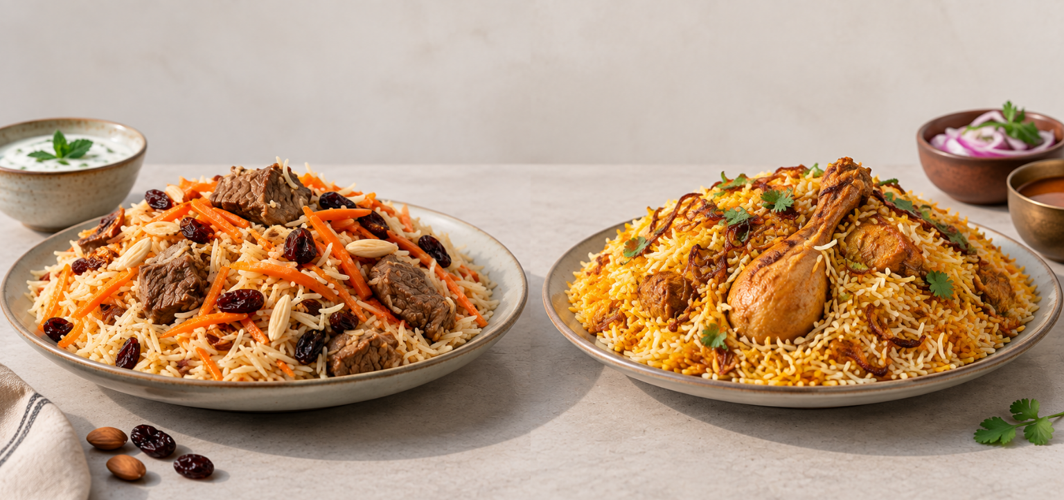 qabli rice cooked differently from biryani